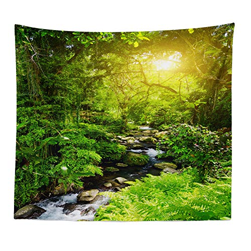 Llamazing Forest Tapestry - Home Decor Landscape for Living Room & Bedroom (Forest Creek, 60''L51''W) - Image 2