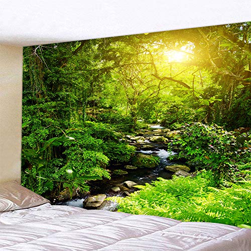 Llamazing Forest Tapestry - Home Decor Landscape for Living Room & Bedroom (Forest Creek, 60''L51''W) - Image 4