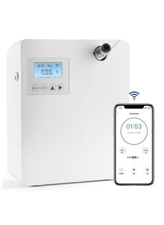 Scent Air Machine for Home, Smart Professional Waterless Aromatherapy Essential Oil Diffuser 300ml, Diffuser for Essential Oils for Large Room, Office, Spa, Business, White