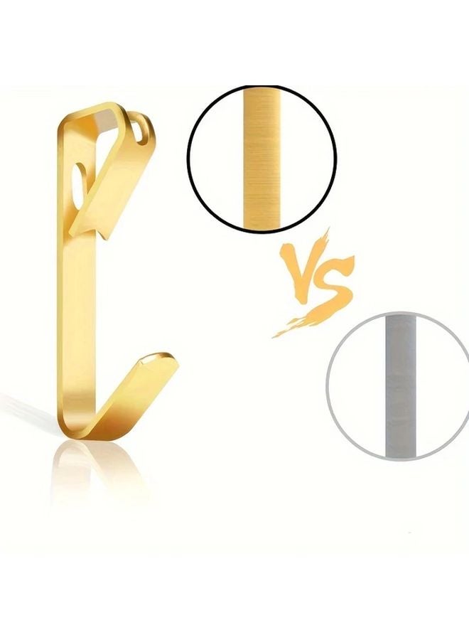 50 Pcs Golden Picture Hanging Kit With Nails For Dry Wall And Wooden Wall Metal Bolt On - Image 5
