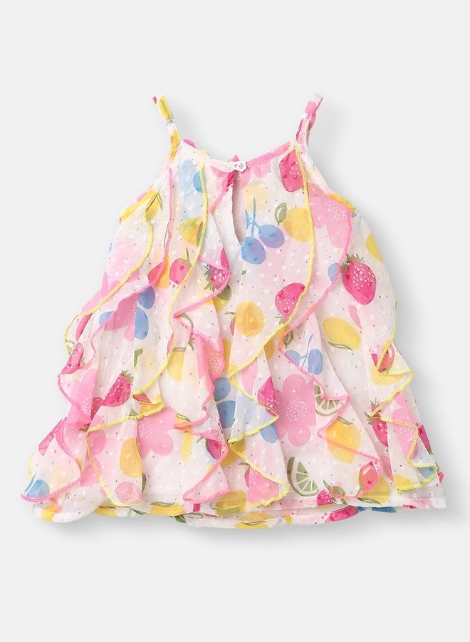 Nautinati Infant Girls Floral Printed A-Line Dress | Age 0-3 Years - Image 4