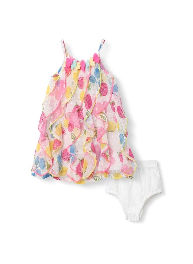 Nautinati Infant Girls Floral Printed A-Line Dress | Age 0-3 Years - Image 1