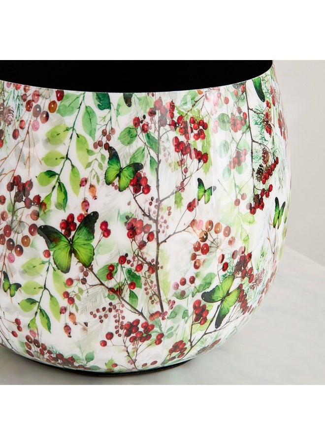 Home Box Berry Enamelled Metal Planter 26 x 21.5 x 26 cm  - Image 3