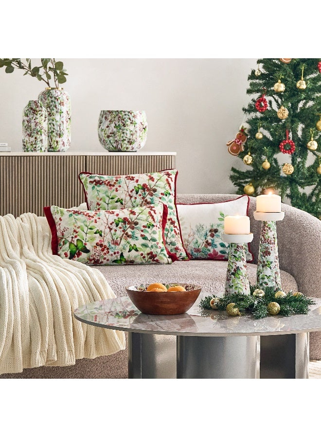 Home Box وعاء نباتات معدني مزخرف بالتوت 26 × 21.5 × 26 سم - Image 4