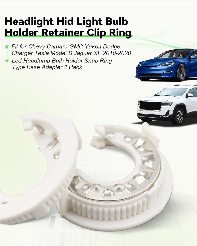 YUANTUO Headlight Bulb Holder Retainer Clip Ring - Image 2