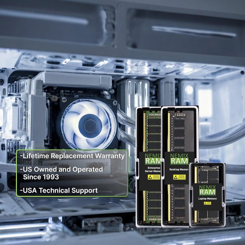 نيميكس رام ذاكرة سعة 16 جيجابايت (2×8 جيجابايت) من نوع DDR3 بتردد 1600 ميجاهرتز PC3-12800 SODIMM كمجموعة متوافقة كبديل لذاكرة Synology Rackstation RS1219+ وRS818RP+ وRS818+ وDiskstation DS1817+ وDS1517+ وذاكرة RAM1600DDR3L-8GBX2 NAS - Image 5