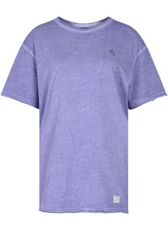 Athlex Women's T-shirt Blueberry, Termit, Oversized Fit, Cotton Fabric, Bold Print for Summer, Comfortable and Stylish for Bold Fashion Statements 
