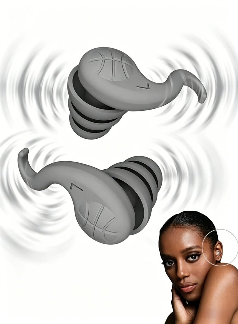 Sweet Life Ultra Soft Silicone Ear Plugs 40dB Noise Reduction Reusable Earplugs for Sleeping Swimming Travel Work with Storage Box - Image 1