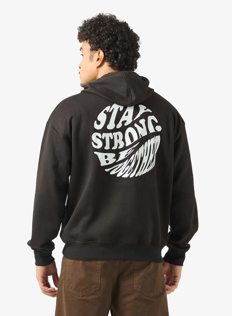 Seventy Five Graphic Print Hoodie