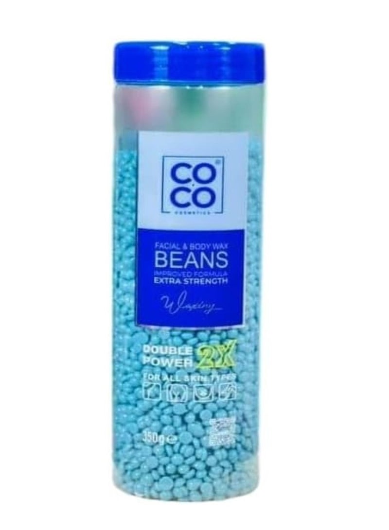 Coco Facial and Body Wax Beans Extra Strength Double Power 2 x - 350g - Image 1