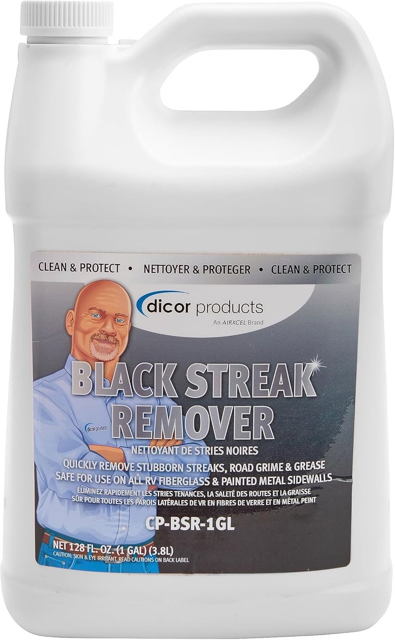 Dicor CP-BSR-1GL RV Black Streak Remover - Powerful Formula for Effective Cleaning - 1 Gallon - Black and White Globally trusted quality - Image 1