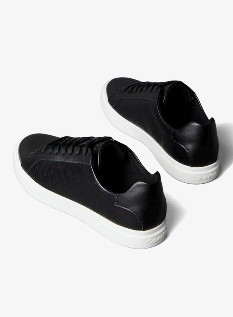 Calvin Klein Leather Emblem Logo Pattern Trainers for Women - Image 4