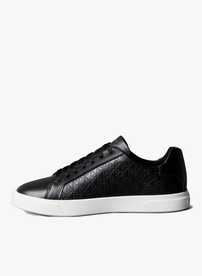 Calvin Klein Leather Emblem Logo Pattern Trainers for Women - Image 2