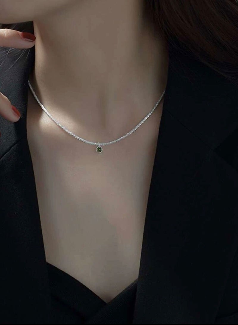 نونز أب سلسال نسائي أنيق باللون الفضي اللامع - Image 1