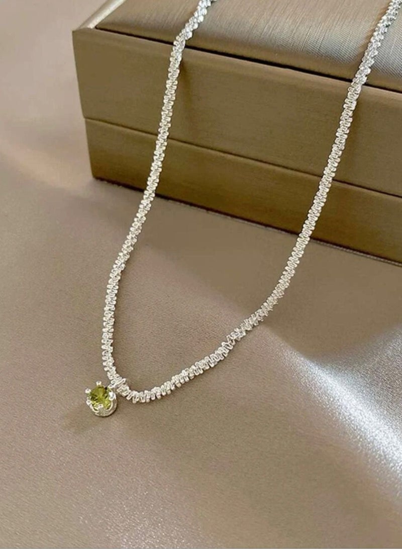 نونز أب سلسال نسائي أنيق باللون الفضي اللامع - Image 4