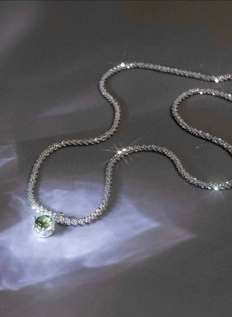 نونز أب سلسال نسائي أنيق باللون الفضي اللامع - Image 3