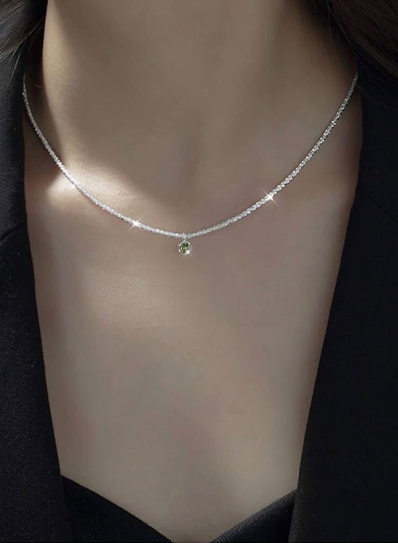 نونز أب سلسال نسائي أنيق باللون الفضي اللامع - Image 2