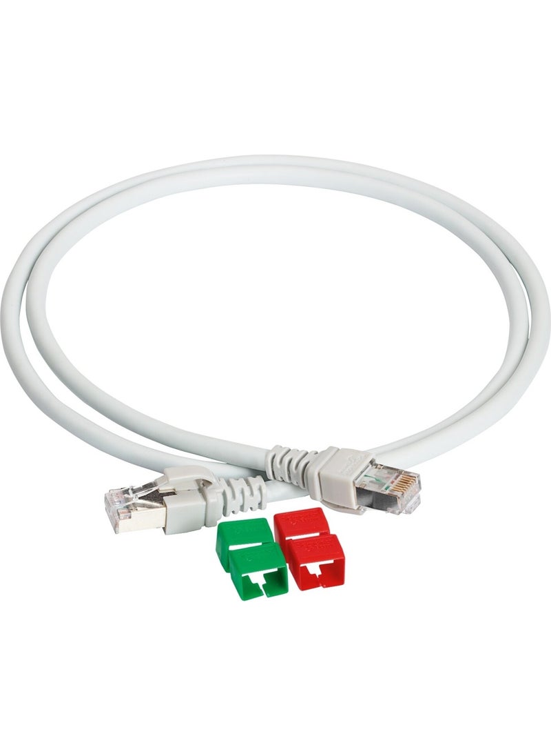 Schneider - Actassi P.cord -S/ftp CAT6A,550MHZ 1m - Image 1