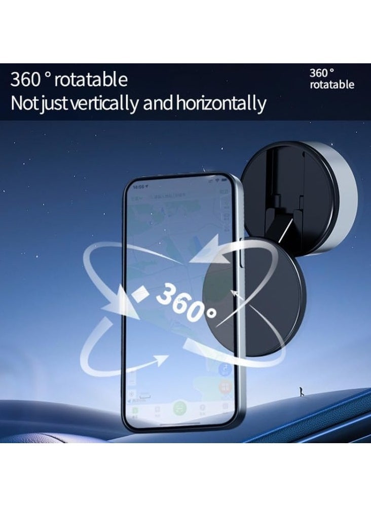 Enhanced Magnetic Car Interior Mount Mobile Phone Holder – 360° Rotation Suction Cup - Image 5
