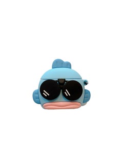 Suitable For Freeclip Bluetooth HeadSEt Protective Cover For Huawei4/5i/SE2/pro3 Cartoon Silicone Soft Shell Cute-Color:Silicone Version-shapely Fish With Sunglasses (with Hook)-Model:For HuaweiFreebuds Pro3 (pro4) Headphone Case