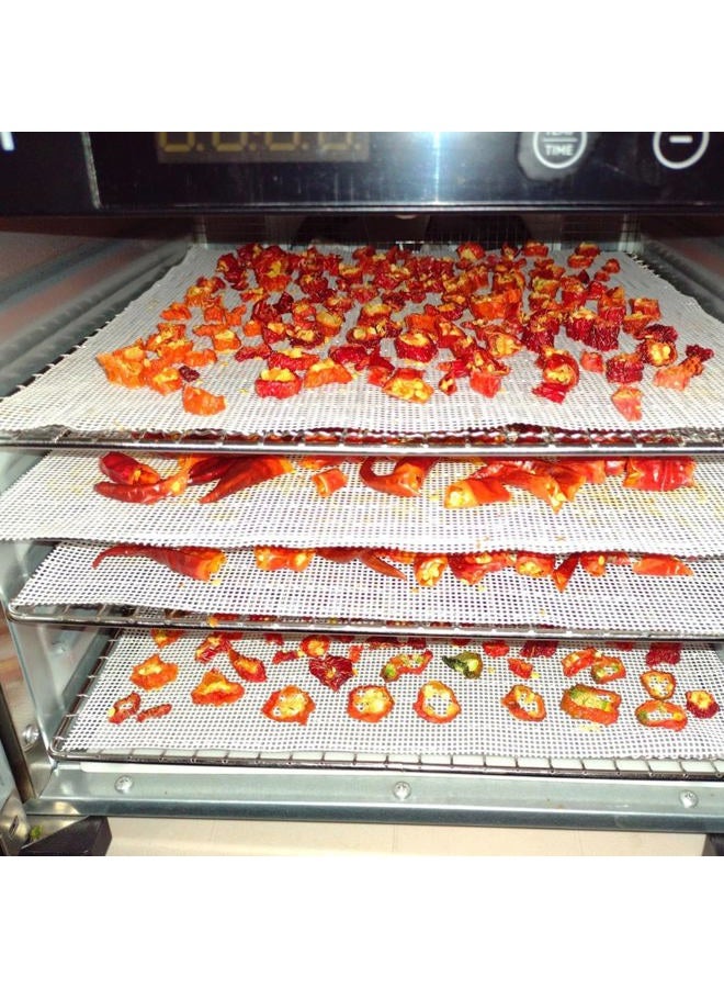 Mutochy Silicone Dehydrator Sheets, Non-Stick Reusable Dehydrator Mats for Fruit Dryer Mesh,Pad,15.7 x 157 Inches Deyer Mesh Mats Reusable - Image 4
