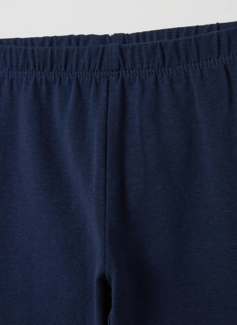 Ovs Two-Pack Leggings In Stretch Cotton With Print