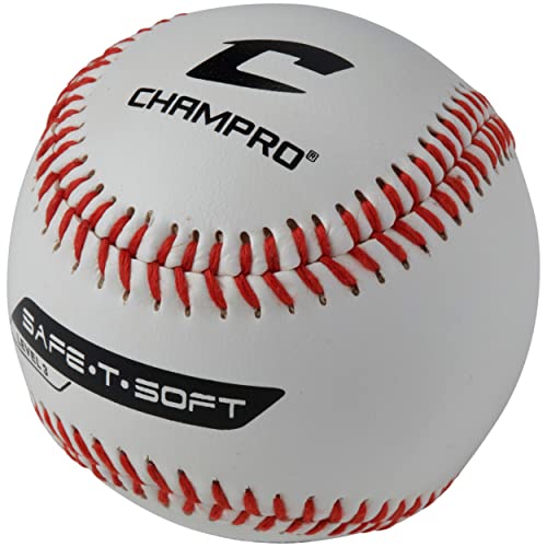Champro Safe-T-Soft Baseball (White, 9-Inch, 1 Dozen) - Image 4
