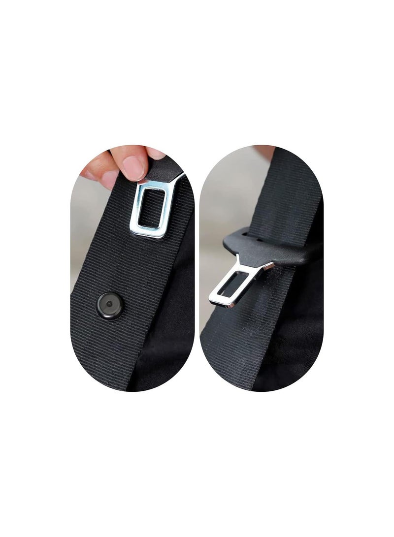 GGOOT Seat Belt Stop Buttons, 4 Pairs Seat-Belt Stopper Clips Sp-On System No Welding RequiredSeat Belt Stop Button Buttons Prevent Seat belt Buckle from Sliding Down The Belt - Image 5