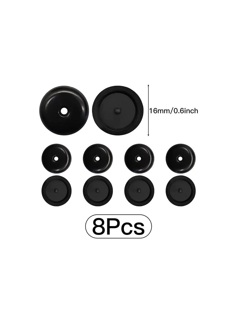 GGOOT Seat Belt Stop Buttons, 4 Pairs Seat-Belt Stopper Clips Sp-On System No Welding RequiredSeat Belt Stop Button Buttons Prevent Seat belt Buckle from Sliding Down The Belt - Image 3
