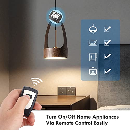 eMylo مفتاح تحكم عن بُعد لاسلكي eMylo RF DC 12V 1 قناة مفتاح ضوء واحد مرسل 433Mhz للتحكم عن بُعد في الضوء، المصباح، باب المرآب، التحكم الصناعي ومجالات الأمن - Image 3