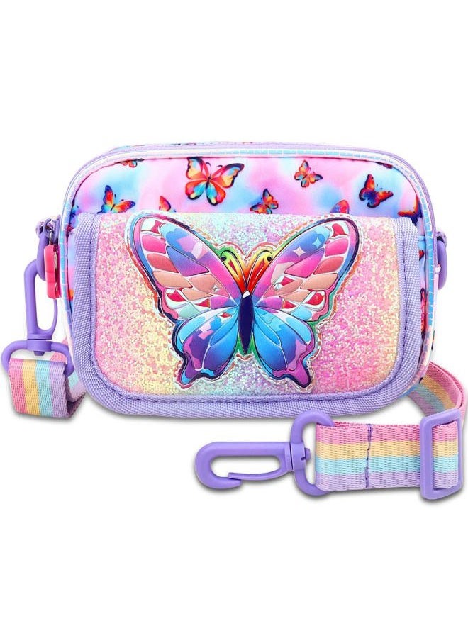 Kejea Girls Purse for Kids Age 3-8 - Butterfly Purse for Little Girl Gifts, Crossbody Bag - Image 1