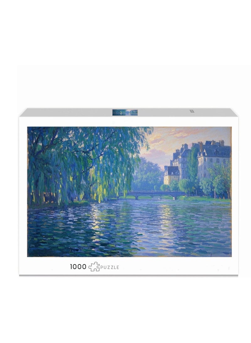 Anna 1000-Piece Landscape Impression Oil Painting Puzzle - Image 1