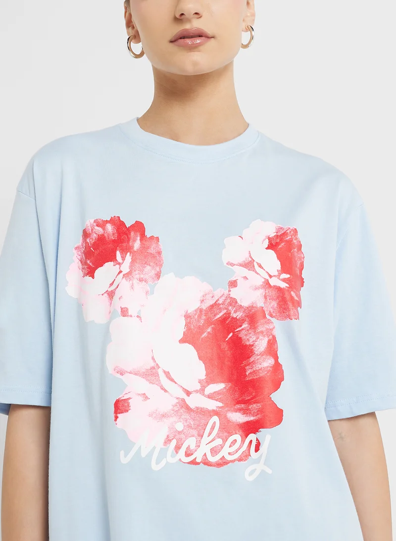 Disney Mickey Oversize Graphic T-Shirt