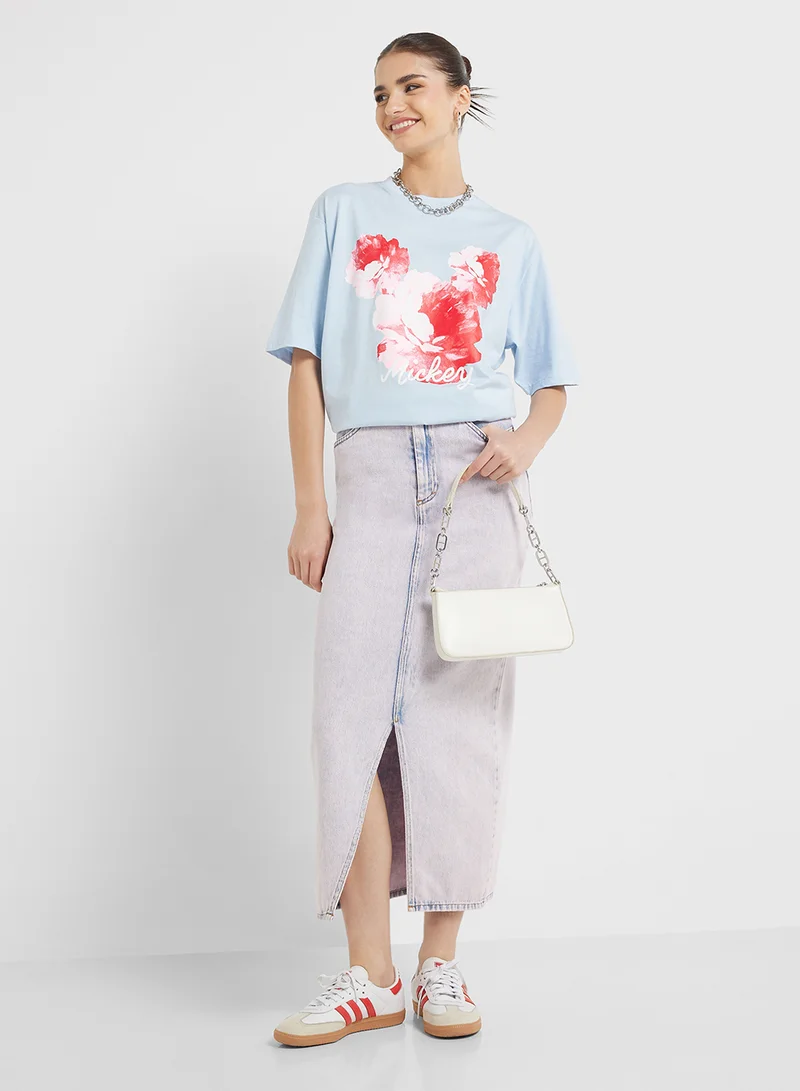 Disney Mickey Oversize Graphic T-Shirt