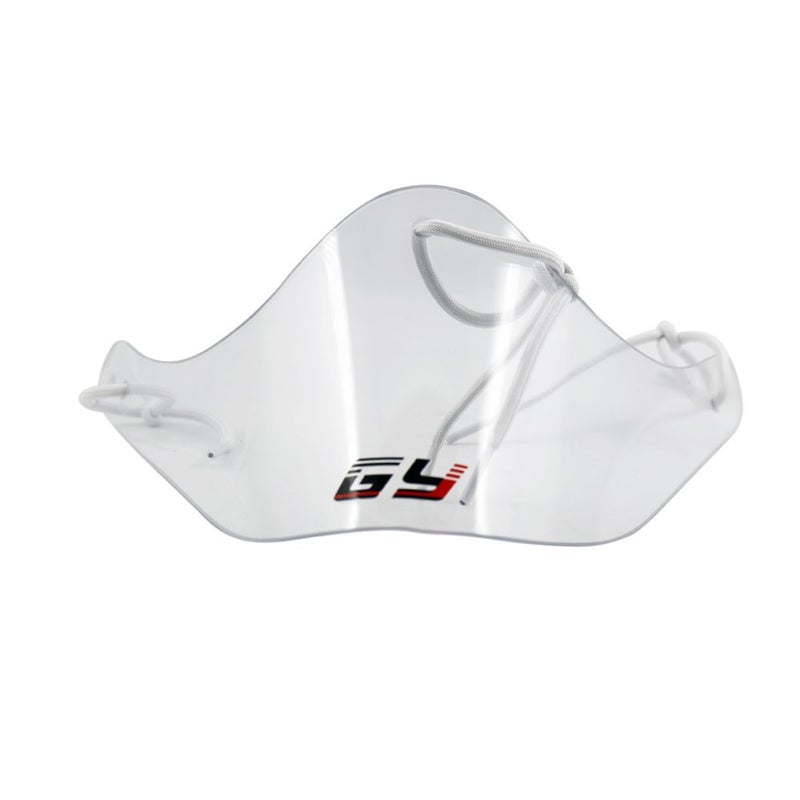 GY Polycarbonate Flexibility and Tough Ice Hockey Goalie Neck Guard Goalkeeper Neck Protector Classical Clear Size Free - Image 1