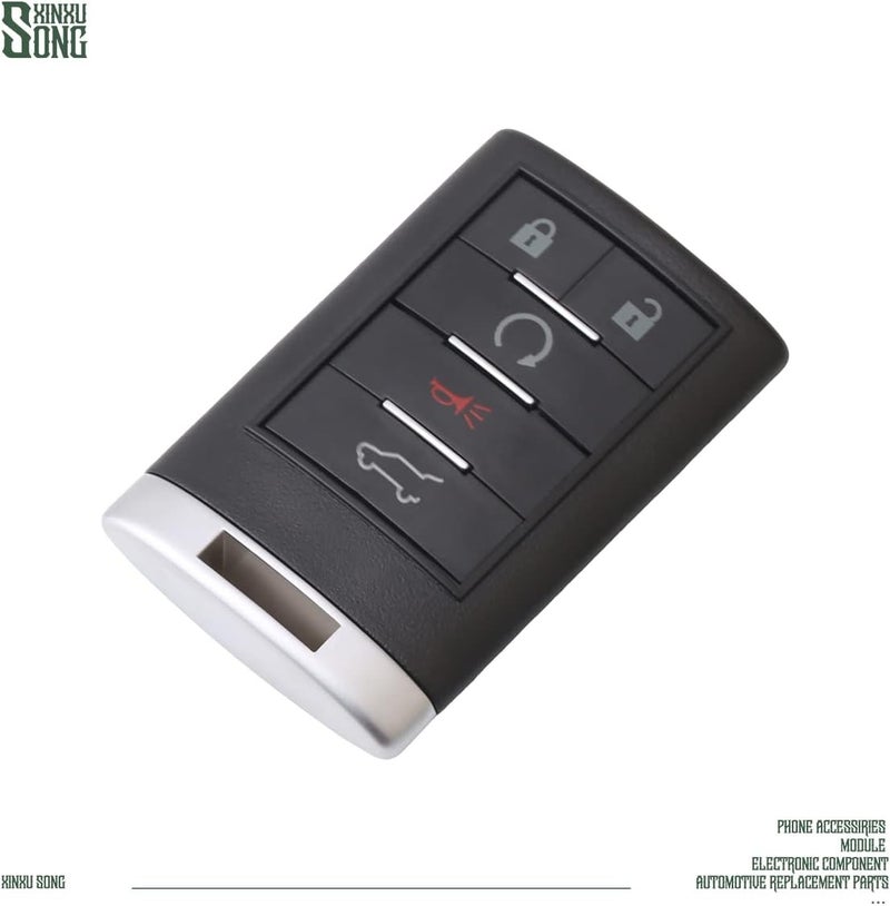 1Pcs NBG009768T Car Key Fob Keyless Control Entry Remote 20984227 5 Button Vehicles Replacement Compatible with SRX 22865375 NBG009768T 13502537 - Image 2