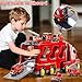 KIZONLY Fire Truck Toys for Toddler 13 35 7in1 Fire Car Carrier Vehicle Set for Girls 1 2 3 4 5 6 Years Old Transport Car with Light Sound Birthdays Gifts for Kids Girls Aged 39 - Image 4