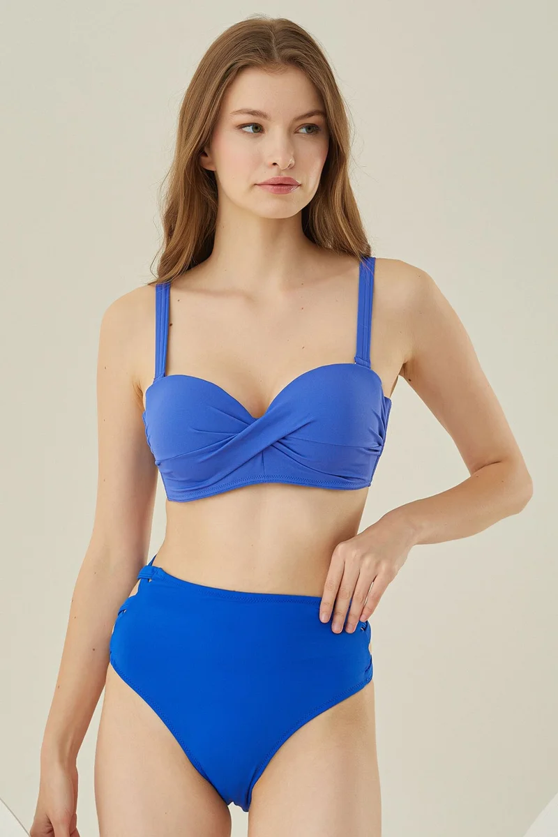 لويا Sax Blue Beauty From Strapless Single Top Bikini