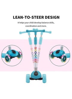 Arabest Kick Scooters for Kids,4 Adjustable Height Foldable Scooter, PU LED Wheels,3 Wheel Scooter for Kids for Girls and Boys Outdoor Learn to See  - Image 4