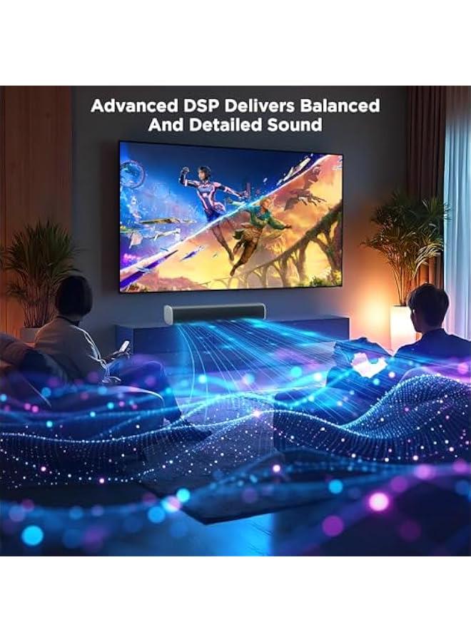 Arabest TV Sound Bar, Sound Bars for Smart TV Bluetooth 5.0 Soundbar 50W 17Inch Soundbars with ARC/Optical/AUX Connection Surround for Home Theater Audio - Image 5