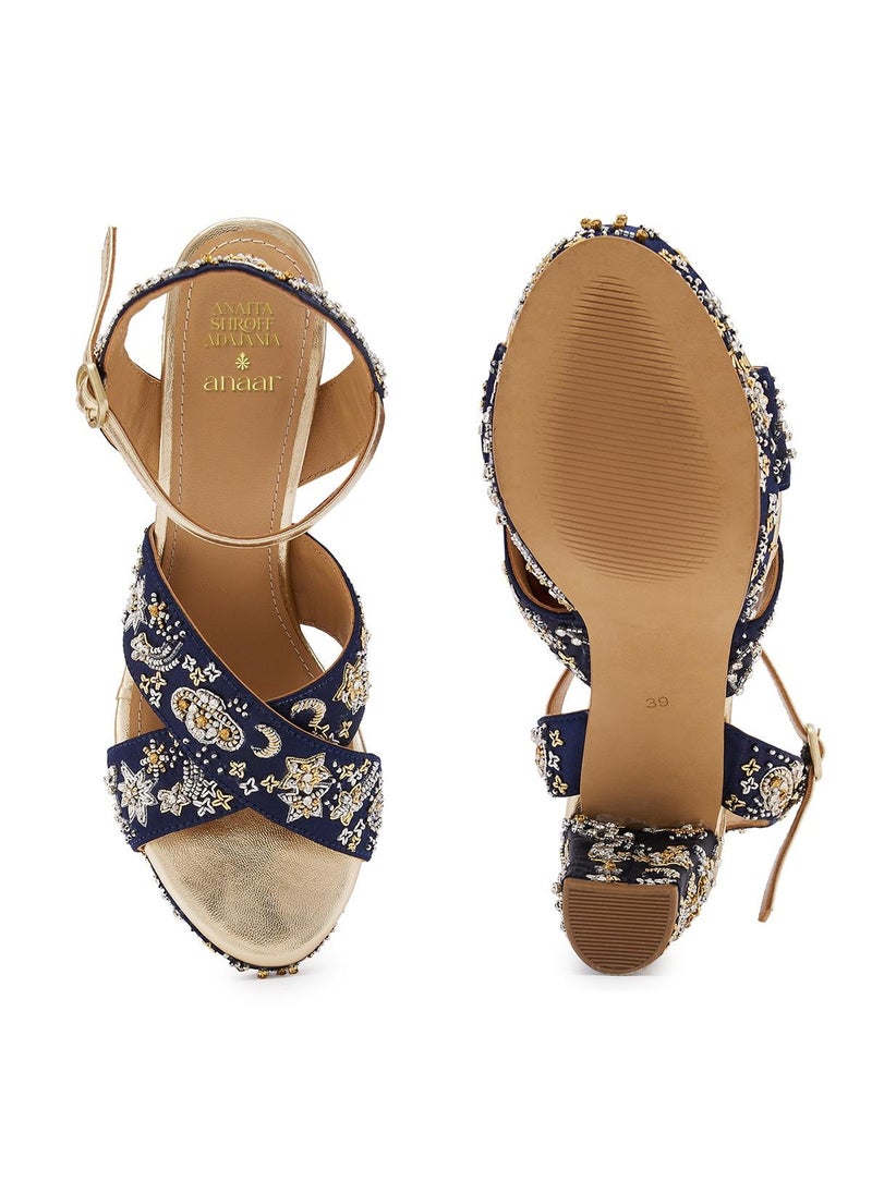 Anaar Anaar Starstruck Platform Sandals, Womens Festive, Special Occasion and Partywear Premium Sandals  - Image 4