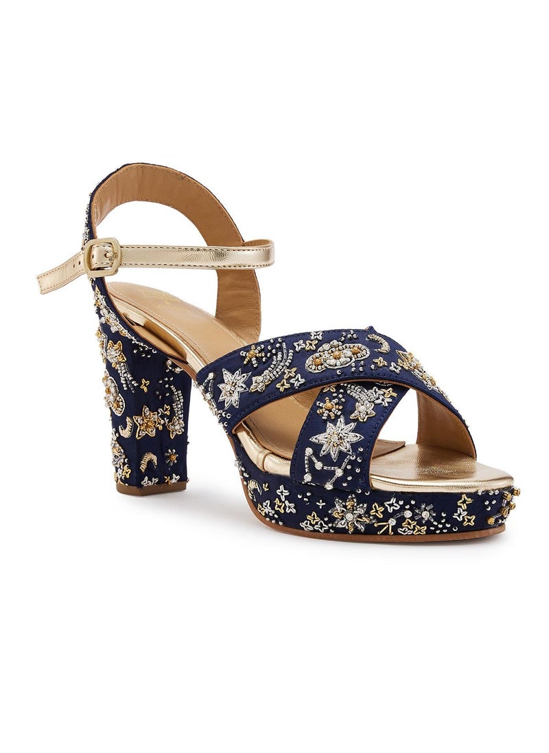 Anaar Anaar Starstruck Platform Sandals, Womens Festive, Special Occasion and Partywear Premium Sandals  - Image 1
