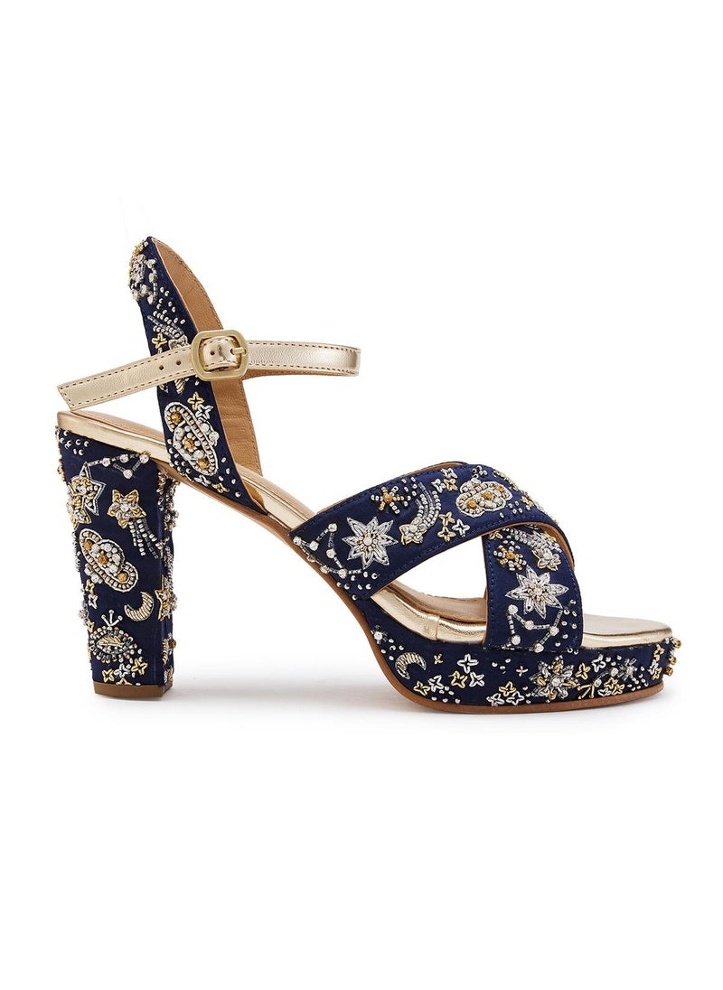Anaar Anaar Starstruck Platform Sandals, Womens Festive, Special Occasion and Partywear Premium Sandals  - Image 2