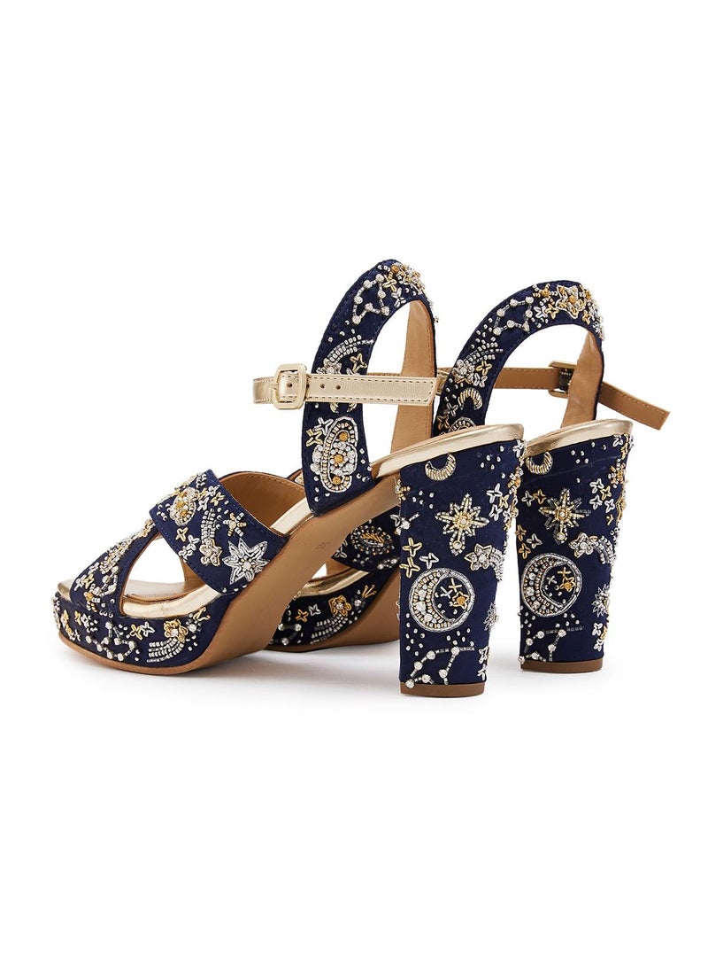 Anaar Anaar Starstruck Platform Sandals, Womens Festive, Special Occasion and Partywear Premium Sandals  - Image 3