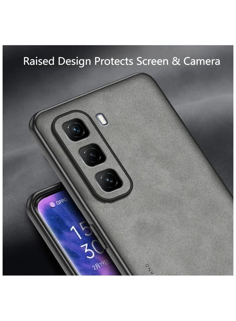 Case Compatible with Infinix Hot 50 5G (2024) Case Plain Leather Soft TPU Silicone Bumper Anti-Fingerprint Shockproof Protective Cover for Infinix Hot 50 5G - Image 4