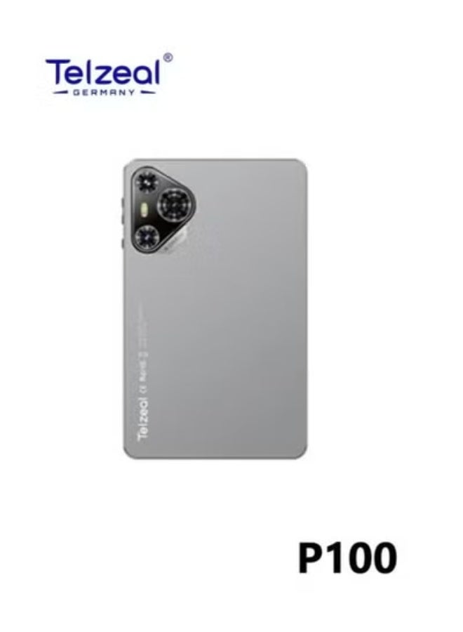 تلزيل P100 10.1-Inch Android 13 Tablet – 5G Wi-Fi, Dual SIM, 8GB RAM, 512GB Storage, 8000mAh Battery – Lightweight Office Bundle with Wireless Keyboard & Mouse – Slim & Powerful Tablet – Grey - Image 2