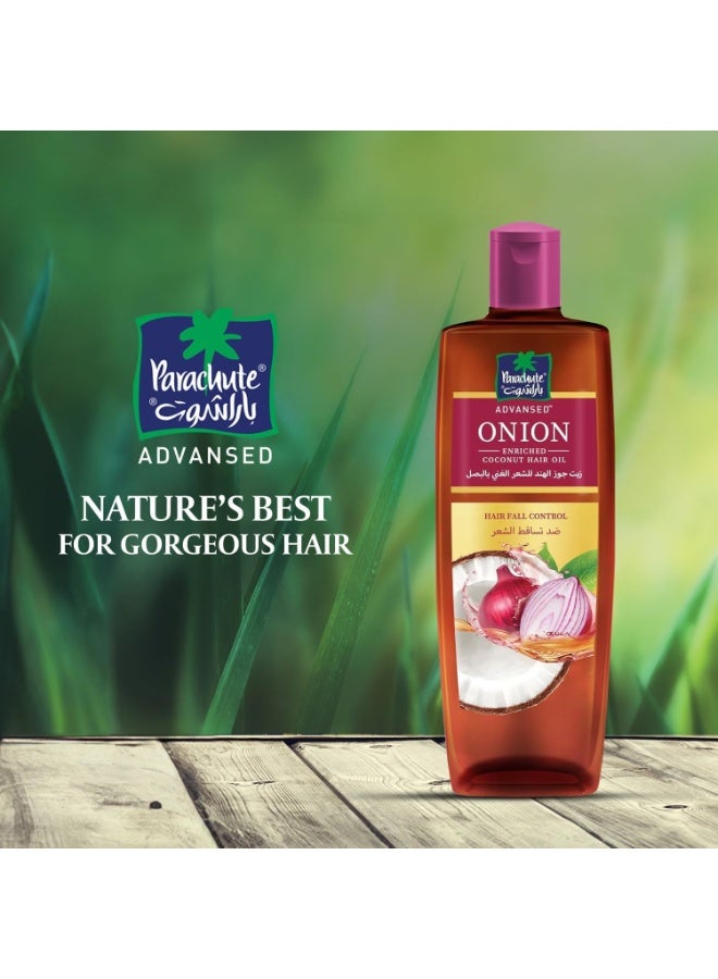 باراشوت زيت باراشوت أدفانسد المعزز بجوز الهند والبصل، للتحكم في تساقط الشعر - 200 مل - Image 3