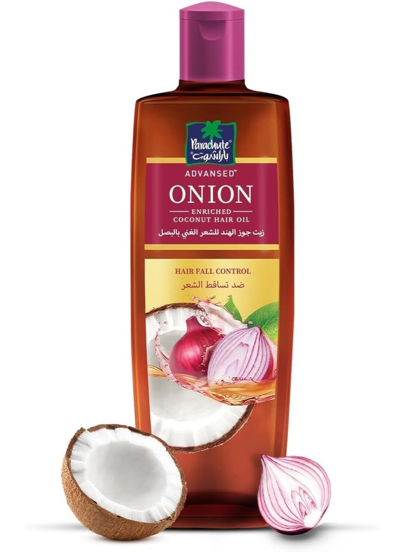 باراشوت زيت باراشوت أدفانسد المعزز بجوز الهند والبصل، للتحكم في تساقط الشعر - 200 مل - Image 1
