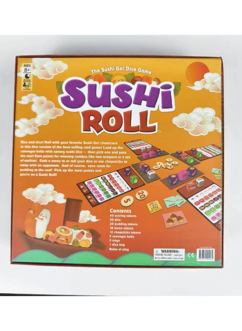 general SUSHI ROLL Sushi Roll Dice Dog Party English Tabletop Fun Party Game - Image 5