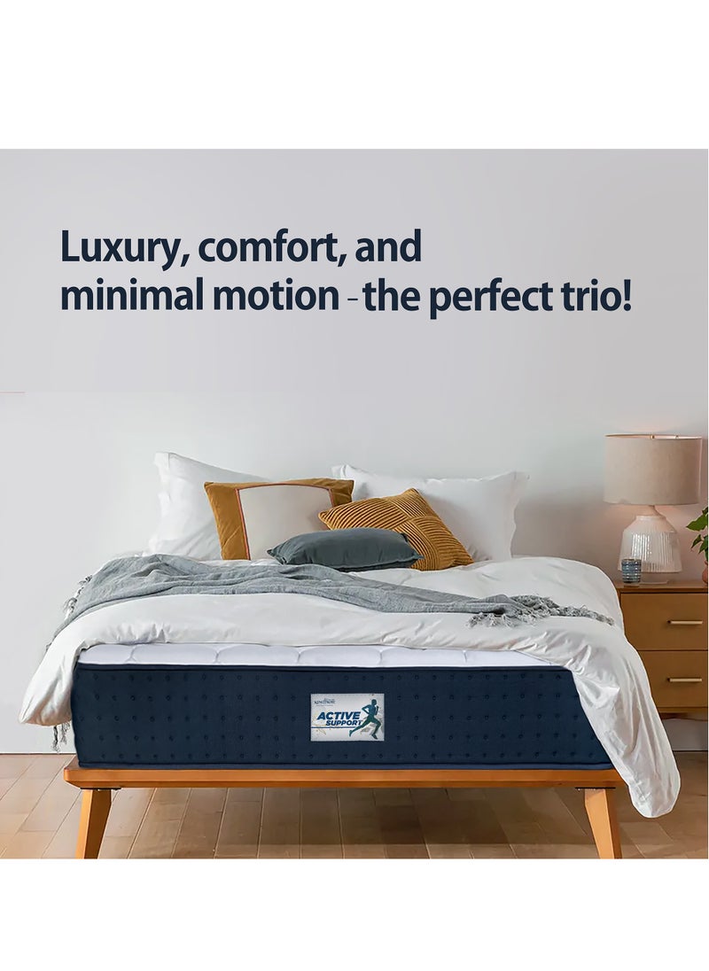 KING KOIL - Active Support Plus Pocket Spring Mattress 200x200x32 cm, Medium Super King Size Mattress | Bed in a Box - Image 1